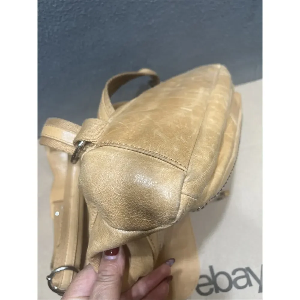 The Sak Ventura Leather Convertible Backpack Boho Messenger Shoulder Bag Flap